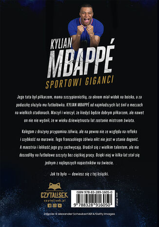 Kylian Mbapp. Sportowi giganci Mateusz Miga - ty okadki ksiki