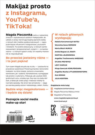 Tylna okładka: #LIKEASTAR. Make-up by Magdalena Pieczonka