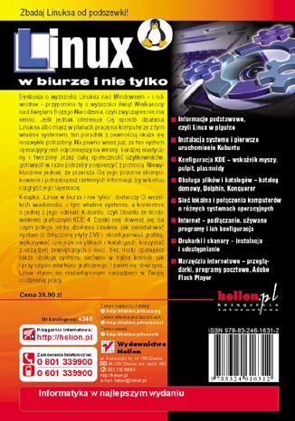 Tylna okładka: Linux w biurze i nie tylko