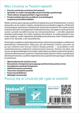 Tylna okładka: Linux. Komendy i polecenia. Wydanie V