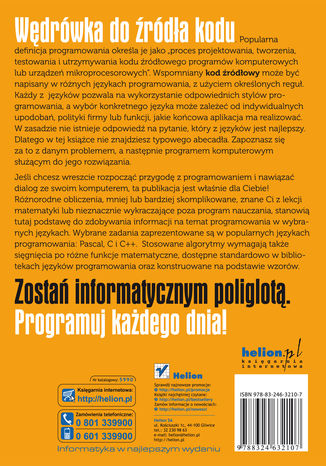 Tylna okładka: Od matematyki do programowania. Wszystko, co każdy programista wiedzieć powinien