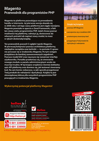 Tylna okładka: Magento. Przewodnik dla programistów PHP
