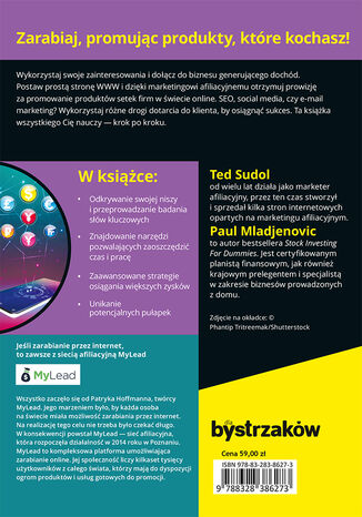 Tylna okładka: Marketing afiliacyjny dla bystrzaków