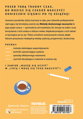 Tylna okładka: Metody efektywnej nauki. Praktyczny podręcznik