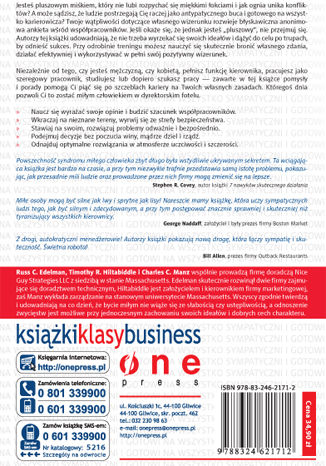Tylna okładka: Syndrom miłego człowieka. Jak osiągnąć sukces pozostając sobą