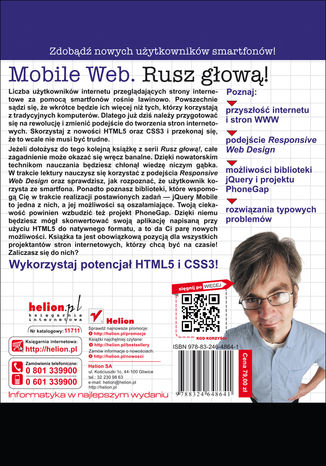 Tylna okładka: Mobile Web. Rusz głową!
