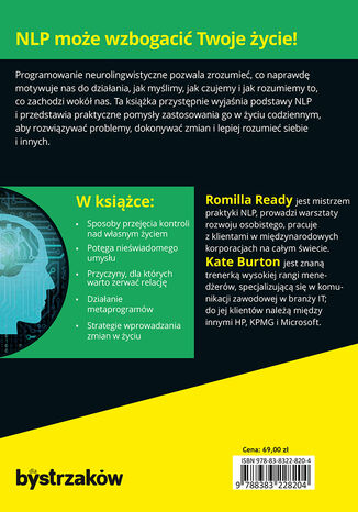 Tylna okładka: NLP dla bystrzaków. Wydanie III