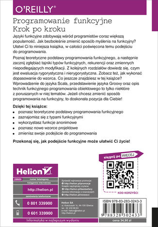 Tylna okładka: Programowanie funkcyjne. Krok po kroku