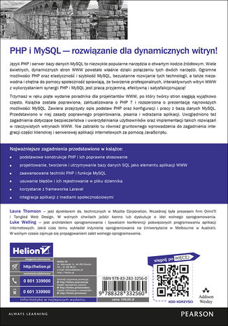 Tylna okładka: PHP i MySQL. Tworzenie stron WWW. Vademecum profesjonalisty. Wydanie V
