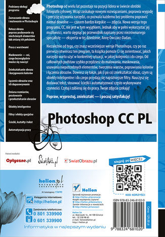 Tylna okładka: Photoshop CC PL. Szkoła efektu