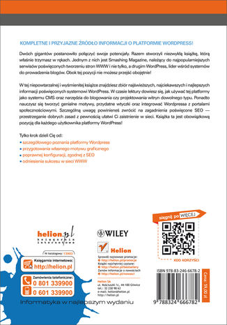 Tylna okładka: Podręcznik WordPressa. Smashing Magazine