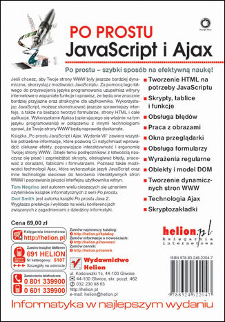 Tylna okładka: Po prostu JavaScript i Ajax. Wydanie VII