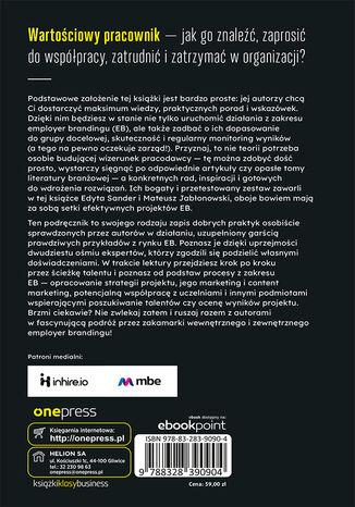 Tylna okładka: Employer branding. Praktyczny podręcznik