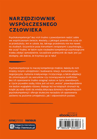 Tylna okładka: PSYCHOkompetencje. 10 psychologicznych supermocy, które warto rozwijać