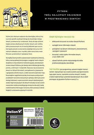 Tylna okładka: Python w data science. Praktyczne wprowadzenie
