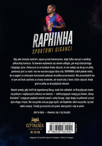 Tylna okładka: Raphinha. Sportowi giganci