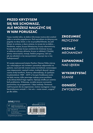 Tylna okładka: RozGROMić kryzys. Jak żyć w świecie doświadczonym przez pandemię, kryzys i wojnę