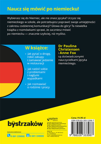 Okładka książki Rozmówki niemieckie dla bystrzaków