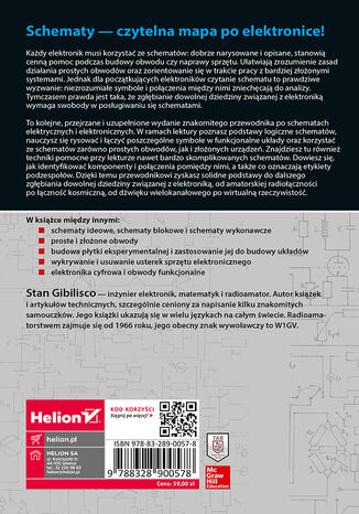 Tylna okładka: Schematy elektroniczne i elektryczne. Przewodnik dla początkujących. Wydanie IV