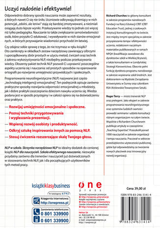 Tylna okładka: NLP w szkole. Skrzynka narzędziowa dla nauczyciela