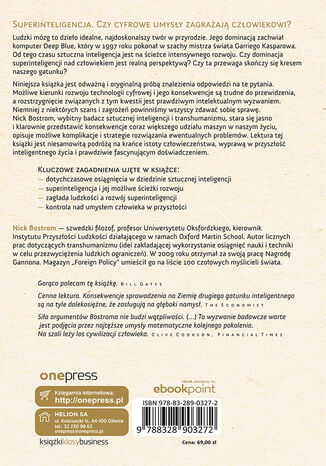 Tylna okładka: Superinteligencja. Scenariusze, strategie, zagrożenia