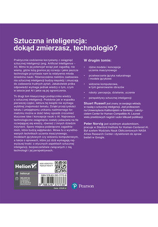 Tylna okładka: Sztuczna inteligencja. Nowe spojrzenie. Wydanie IV. Tom 2