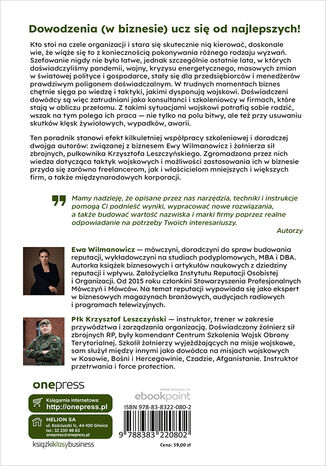 Tylna okładka: Taktyki sił zbrojnych w życiu i biznesie. Skuteczność - reputacja - wpływ