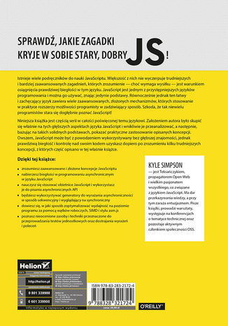 Tylna okładka: Tajniki języka JavaScript. Asynchroniczność i wydajność