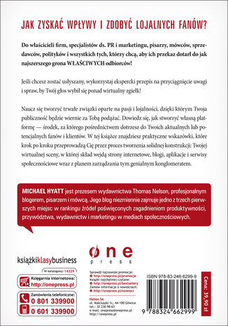 Tylna okładka: Twoja e-platforma. Jak się wybić w świecie pełnym zgiełku