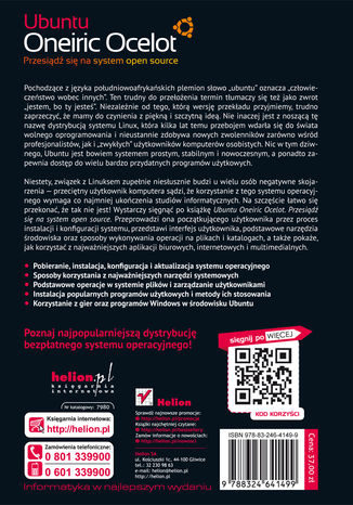 Tylna okładka: Ubuntu Oneiric Ocelot. Przesiądź się na system open source