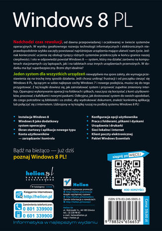 Tylna okładka: Windows 8 PL