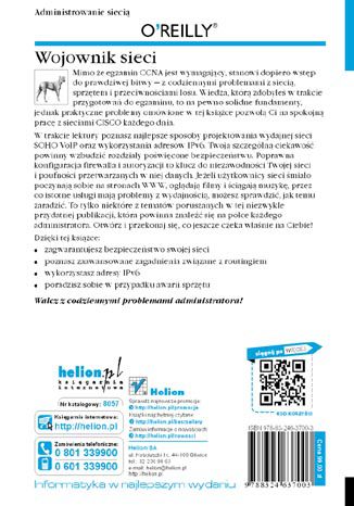 Tylna okładka: Wojownik sieci. Wydanie II