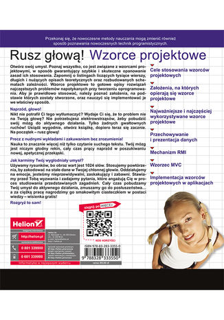 Tylna okładka: Wzorce projektowe. Rusz głową!