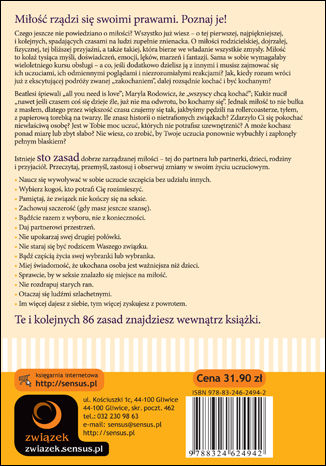 Tylna okładka: Zasady miłości. Jak mądrze kochać i być kochanym