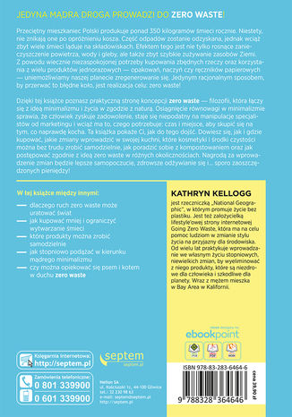 Zero waste. 101 sposobów na życie w zgodzie z naturą Kathryn Kellogg - tył okładki ebooka