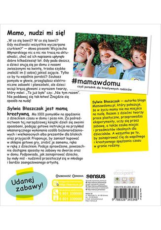 #mamawdomu, czyli poradnik dla kreatywnych rodziców Sylwia Błaszczak - tył okładki książki