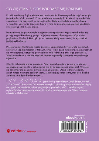 Pokusa (The Hunted #1) Ivy Smoak - tył okładki książki