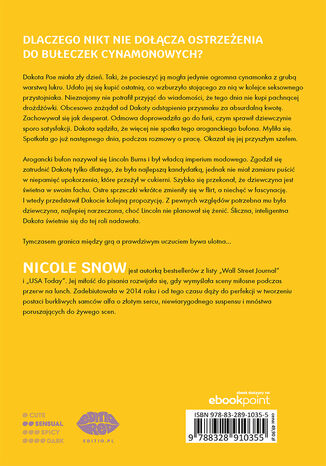 Propozycja szefa. Garnitury Seattle #1 Nicole Snow - tył okładki książki