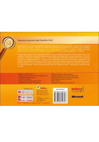 Microsoft SharePoint 2010 PL. Praktyczne podejście Johnathan Lightfoot, Chris Beckett - tył okładki książki