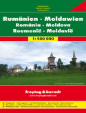 Rumunia, Mołdawia. Mapa samochodowa Rumunia, Mołdawia. Mapa samochodowa