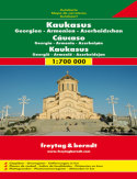 Kaukaz. Gruzja, Armenia, Azerbejdżan. Mapa samochodowa Kaukaz. Gruzja, Armenia, Azerbejdżan. Mapa samochodowa