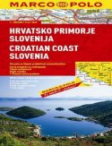 Wybrzeże Chorwacji, Słowenia. Mapa Wybrzeże Chorwacji, Słowenia. Mapa