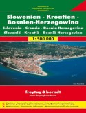 Słowenia Chorwacja Bośnia i Hercegowina. Mapa 1:500 000 Słowenia Chorwacja Bośnia i Hercegowina. Mapa 1:500 000
