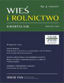 Wieś i Rolnictwo nr 2(183)/2019 Wieś i Rolnictwo nr 2(183)/2019