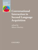 Conversational Interaction in Second Language Acquisition - Oxford Applied Linguistics Conversational Interaction in Second Language Acquisition - Oxford Applied Linguistics