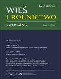Wieś i Rolnictwo nr 2(175)/2017 Jerzy Wilkin - okładka książki