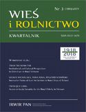 Wieś i Rolnictwo nr 3(184)/2019 Wieś i Rolnictwo nr 3(184)/2019