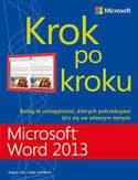 Microsoft Word 2013 Krok po kroku Joyce Cox, Joan Lambert - okładka książki