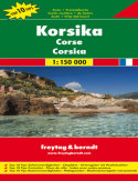 Korsyka. Mapa samochodowa Korsyka. Mapa samochodowa