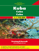 Kuba. Mapa samochodowa